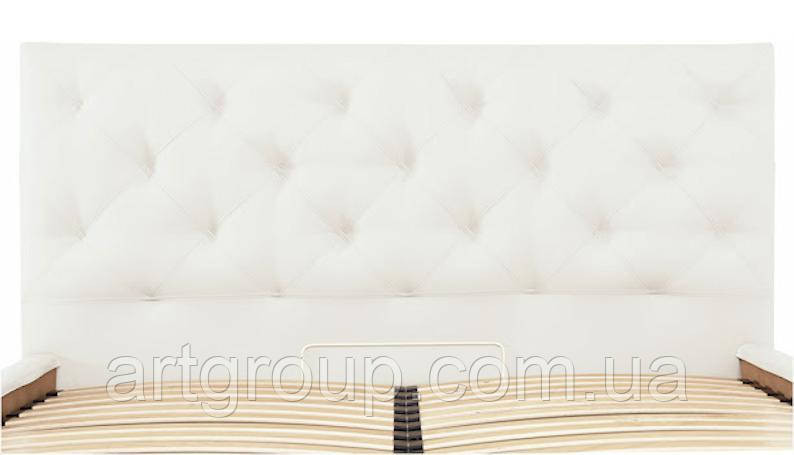 Ліжко-подіум BristolNew Design Comfort 120×190см З підйомним механізмом та нішею для білизни Екошкіра Білий Дніпро - фото 5