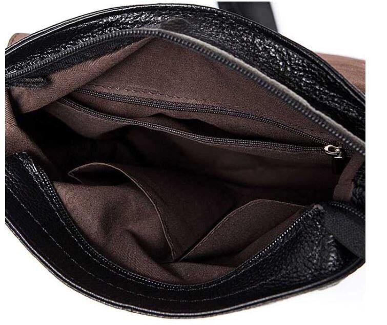 Сумка мужская вертикальная с тиснением под рептилию Коричневая (Vintage) Киев - изображение 4