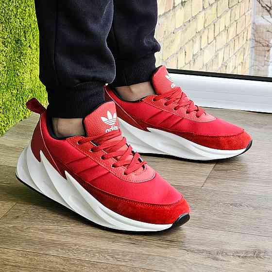 Кросівки Adidas $harks Червоні Чоловічі Адідас Акули (розміри: 41,42,43,44,45) Відео Огляд Дніпро