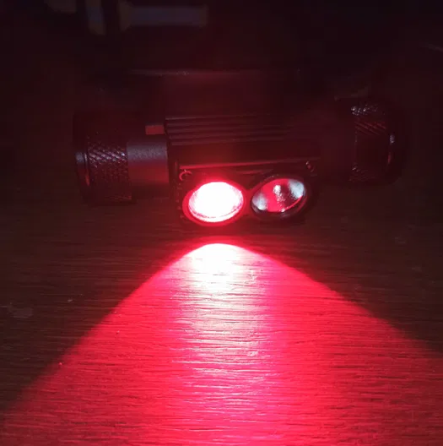 Налобный фонарь Boruit H02B-Red (белый + красный свет) с аккумулятором 3400мАч Винница