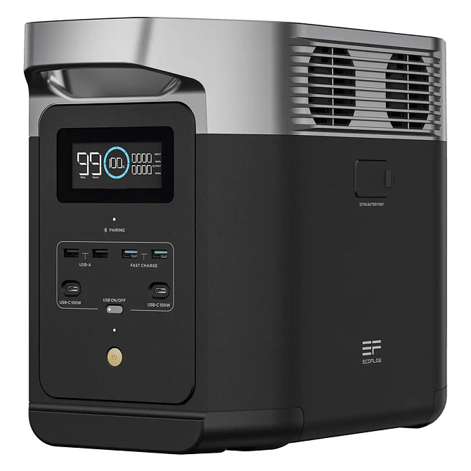 Портативна зарядна станція EcoFlow Delta 2 1024 Вт·год, інвертор, 1800 Вт, LiFePO4 акумулятор, живлення для дому, кемпінгу, офісу Николаев - изображение 1