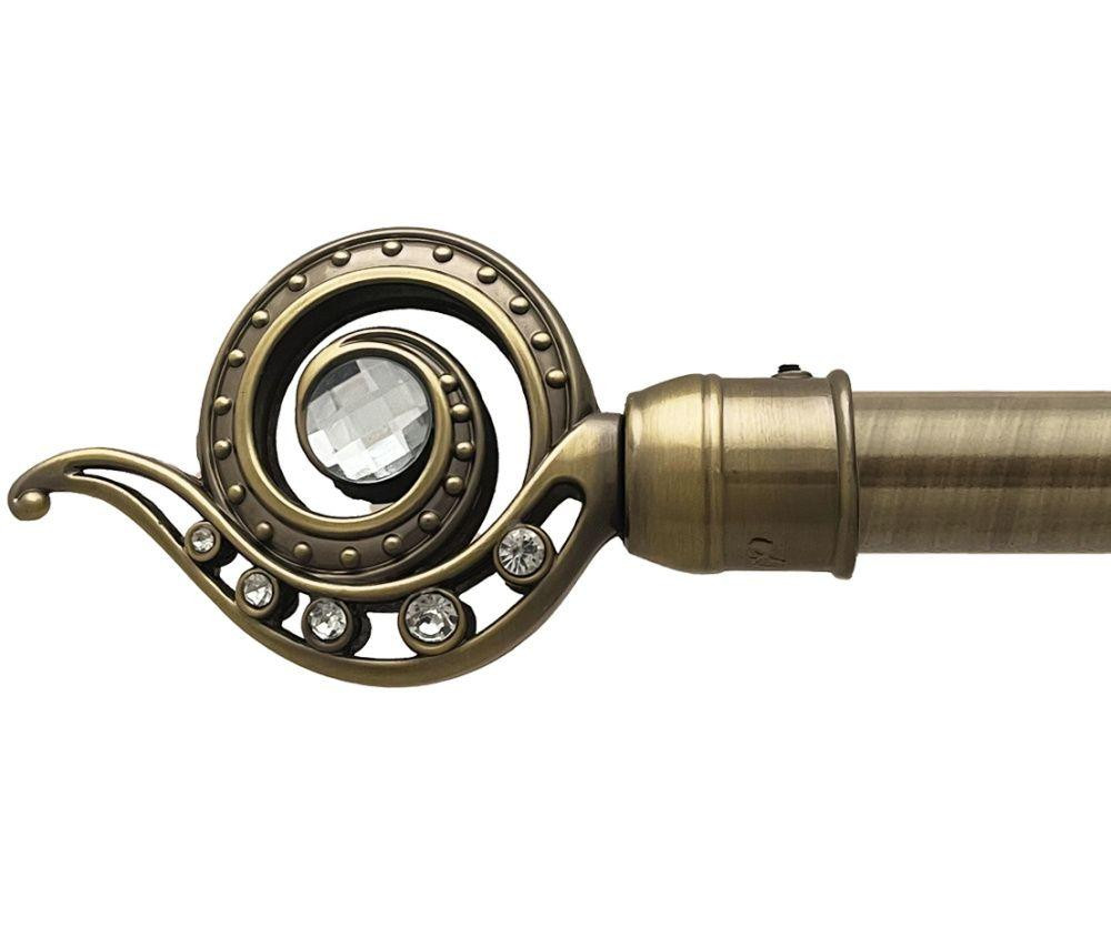 Карниз Orvit Око Дракона металевий дворядний техно гладка труба кільце металеве Антик 25\19 мм 300 см Львов - изображение 2