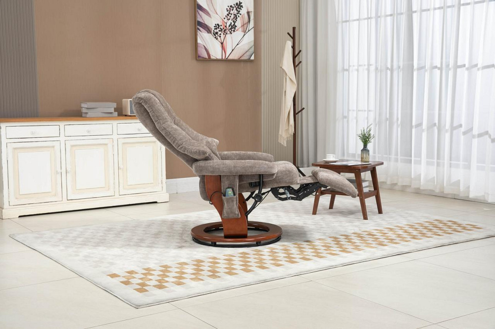 Крісло для відпочинку Avko Style ARMH 002 Cappuccino з масажем, підігрівом і підставкою для ніг Київ - фото 7