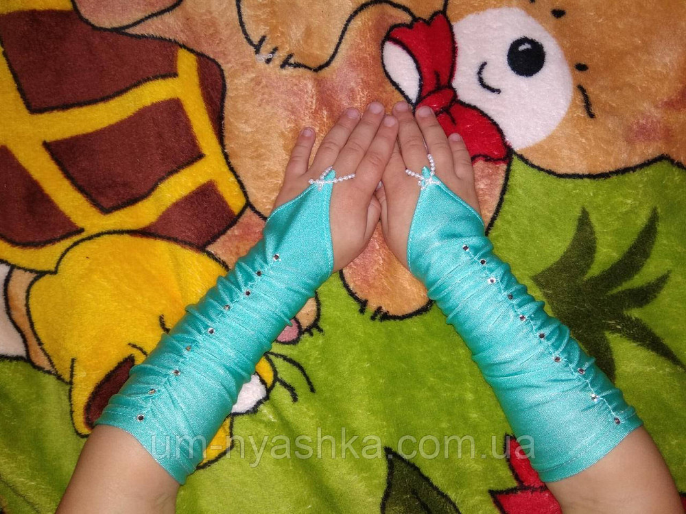 Перчатки красные детские к бальным нарядным платьям Кривой Рог - изображение 4