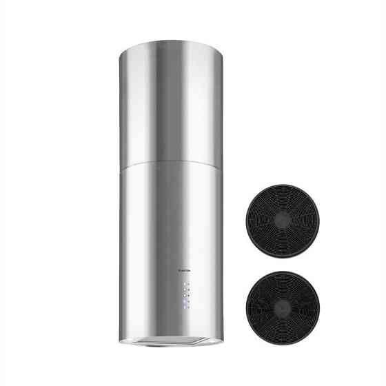 Островная вытяжка Beretta Ø35см вытяжка/рециркуляция 650м³/ч LED фильтр с активированным углем нержавеющая Ровно