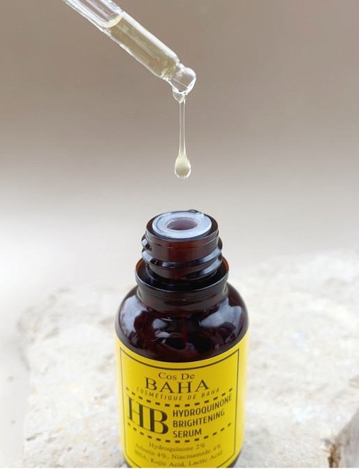 Сироватка проти пігментації з арбутином, ніацинамідом, койєвою кислотою Hydroquinone Brightening Serum Cos De Baha 30 мл Київ - фото 3