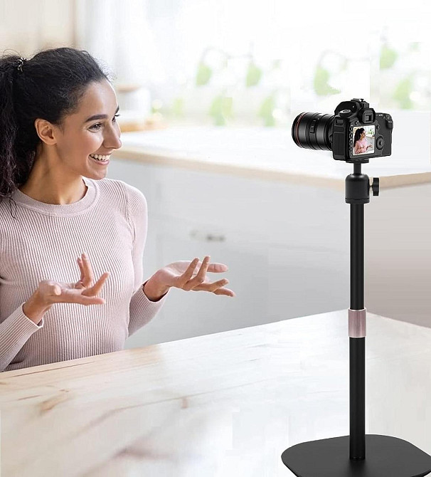 Регулируемый настольный штатив AYIZON 31-46 см для вебкамеры, смартфона, металлическая стойка для проектора Киев - изображение 7