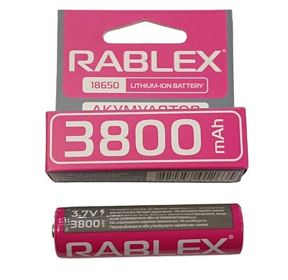 Аккумулятор Rablex 18650, 3800mAh Li-ION 3.7v Днепр - изображение 2