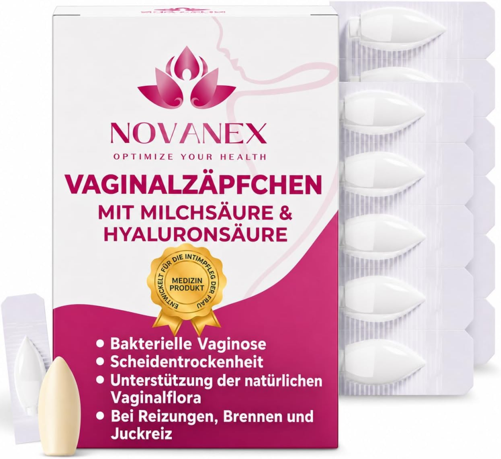 Вагинальные суппозитории NOVANEX Flora Intima с молочной и гиалуроновой кислотами, без гормонов, 9 шт Киев - изображение 2