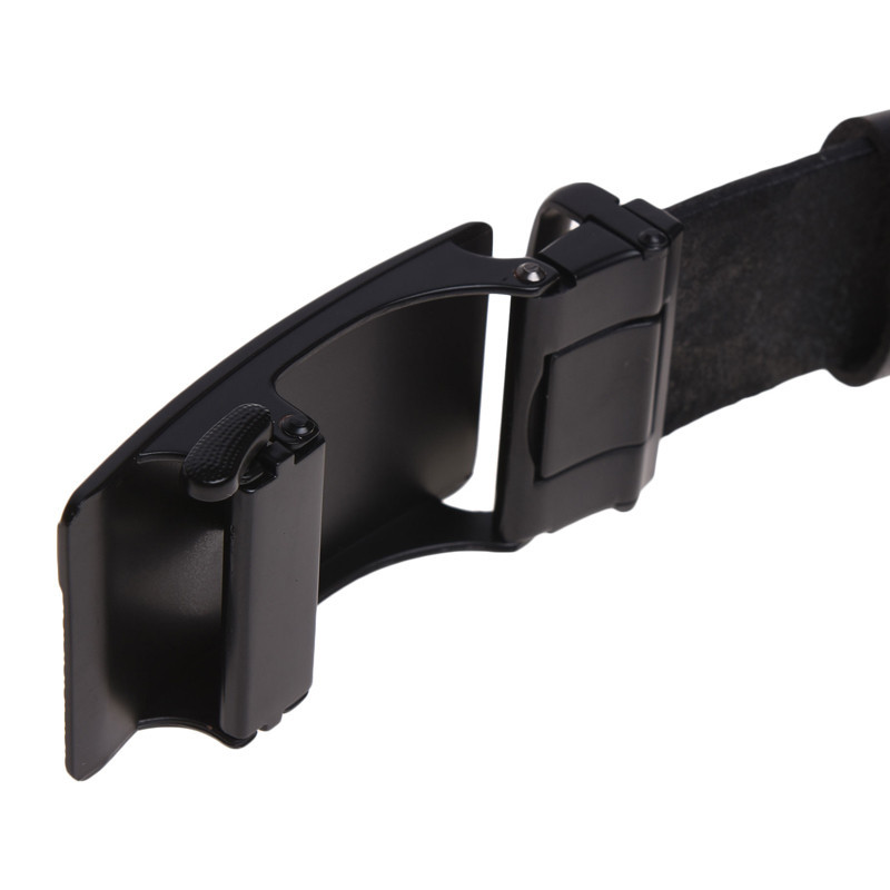 Автоматический мужской пасок с пряжкой115-125×3.5 / ремень на брюки Borsa Leather, черный Киев - изображение 3