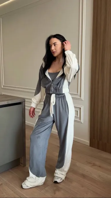 Женский костюм тройки из плюшевого велора — стильный и удобный комплект Одесса - изображение 13