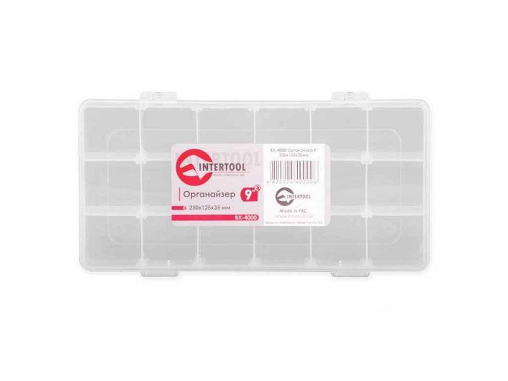 Органайзер 9 230x125x35мм BX-4000 ТМ INTERTOOL Solmir Киев - изображение 1