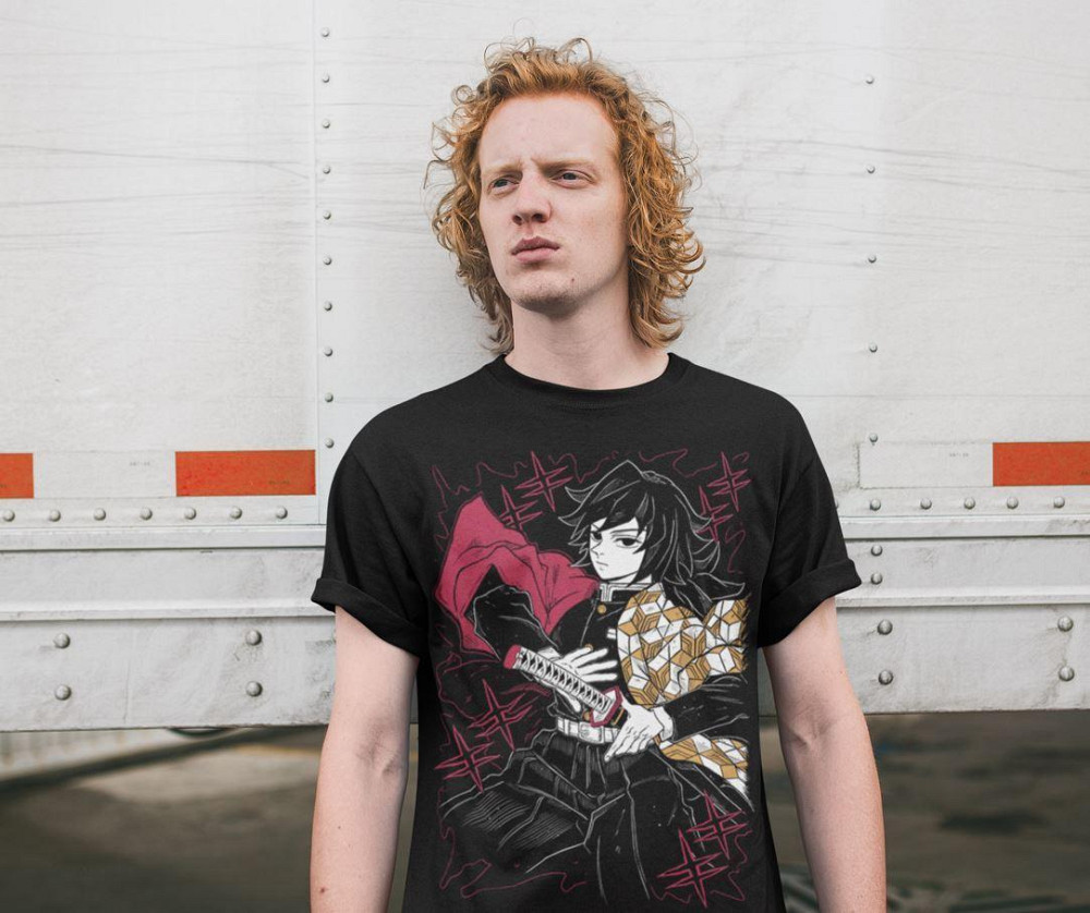 Футболка аниме Истребитель демонов оверсайз (S/M/L) Черний AnimeJ1111 Днепр - изображение 5