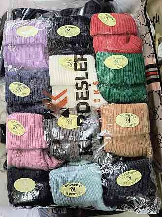 Набір теплих жіночих шкарпеток із вовною кольорові 6 шт. Kardesler 36-40 Київ