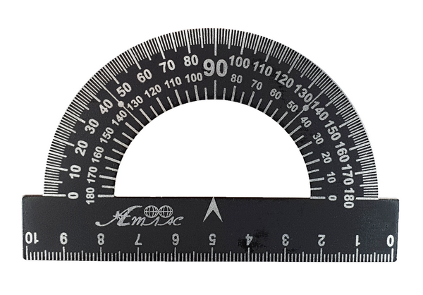 Транспортир металевий 