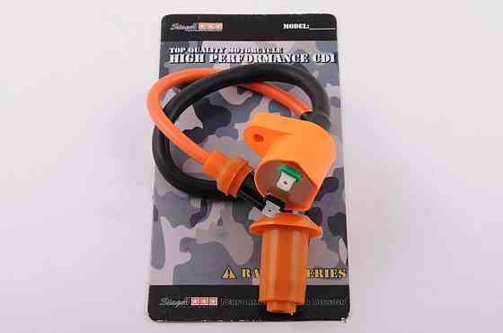 Котушка запалювання (тюнінг) 4T скутер китай 50-150, Хонда DIO (жовтогаряча + ананас) Мукачево