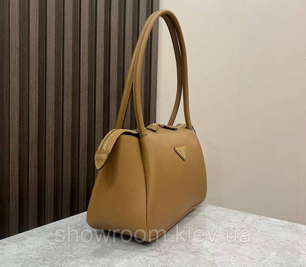 Жіноча брендова шкіряна сумочка Pr0822 коричнева Київ - фото 2