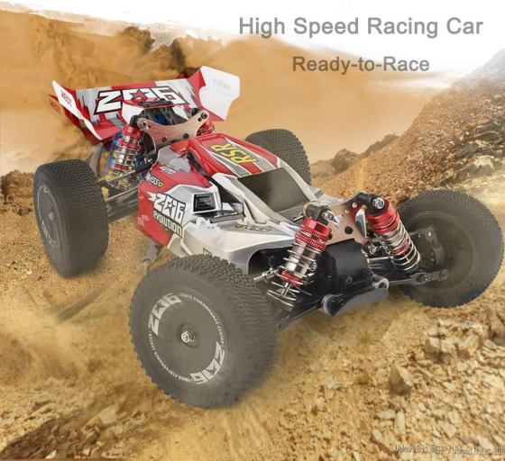 Швидкісна баггі на р/к WLtoys 144001 60 км/год 1:14: алюмінієве шасі, 4WD, масляні амортизатори, повний привід Київ