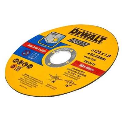 Круг отрезной DeWALT HIGH PERFOR, нержавеющая сталь/листовой металл, 125x1.0x22,23 мм, 10 шт (DT43972) Винница - изображение 2