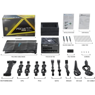 Блок живлення Seasonic 750W FOCUS-GX-750-ATX31 (FOCUS-GX-750-ATX31) Вінниця - фото 3