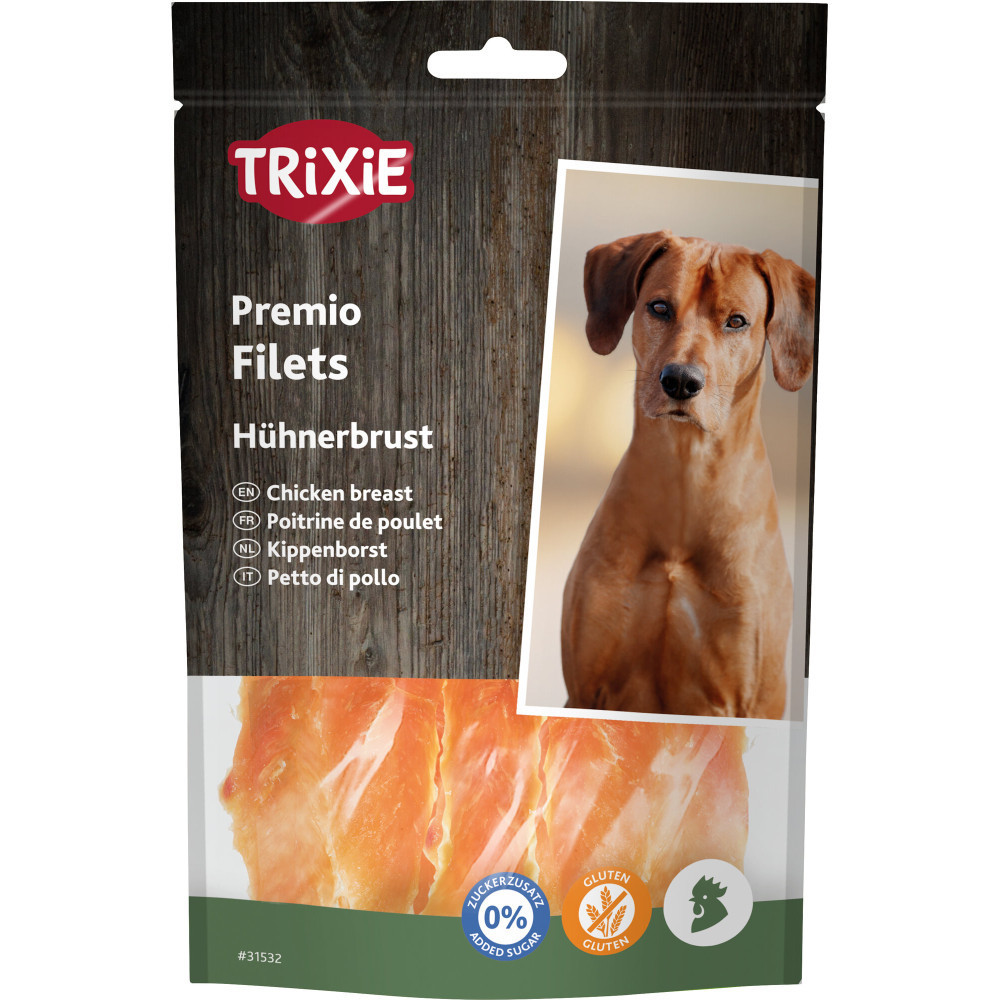 Лакомство Trixie Premio Chicken Filets для собак полоски из куриного филе 100 г Винница - изображение 1