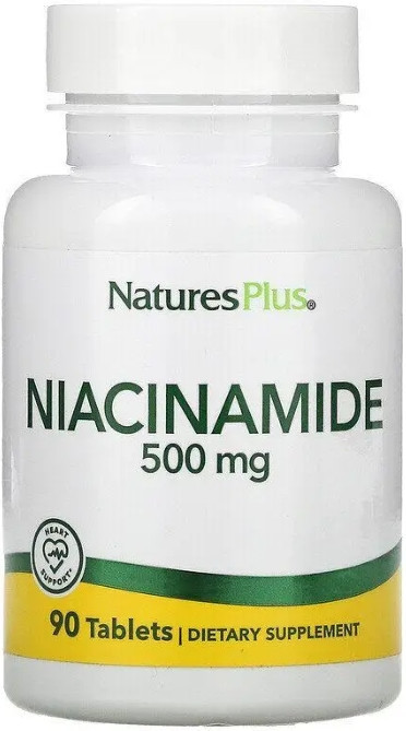 Ниацинамид Nature's Plus Niacinamide 500 мг 90 таб Киев - изображение 1