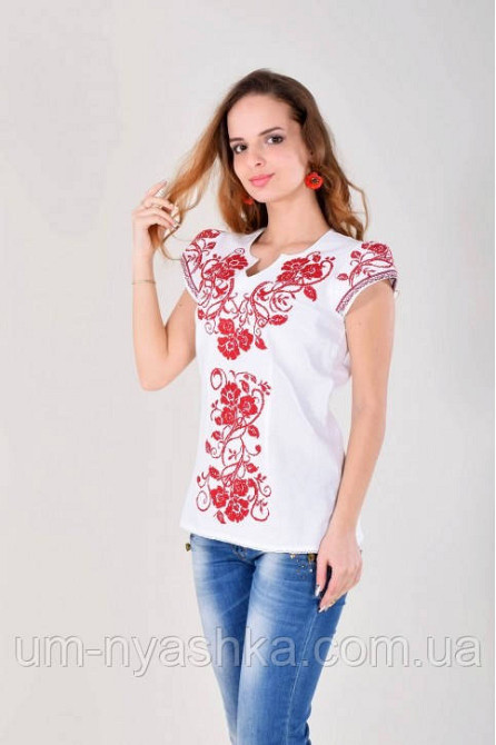 Вишиванка жіноча натуральна домоткане полотно Кривий Ріг - фото 2