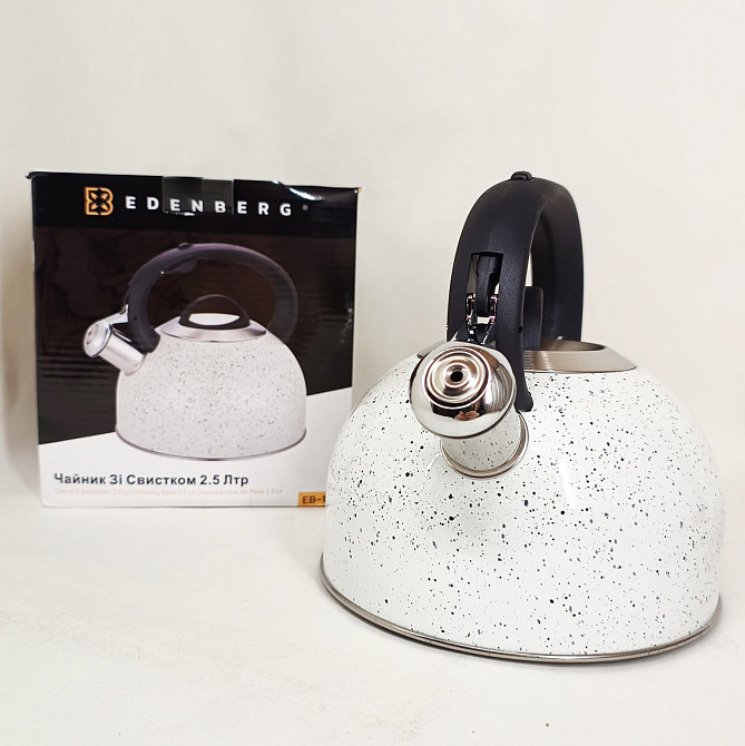 Якісний металевий чайник Edenberg, Чайник для чайної церемонії зі свистком для газових плит QD-99 Івано-Франківськ - фото 6