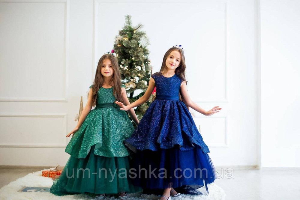 Платье Елочка Длинное нарядное изумрудное платье Бетси Кривой Рог - изображение 6