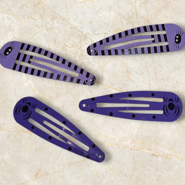 Заколки на Хелловін з принтом one size фіолетово-чорний Київ - фото 3