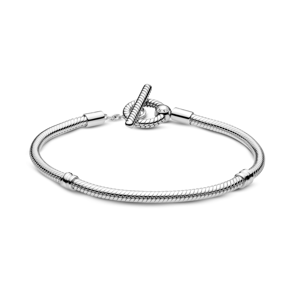 Срібний браслет для намистин Пандора із T-застібкою 599082C00 MasterSem Київ - фото 2