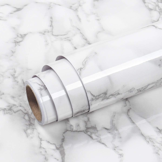 Пленка самоклейка для кухни 2м х 60см,Белый мрамор SBR Киев