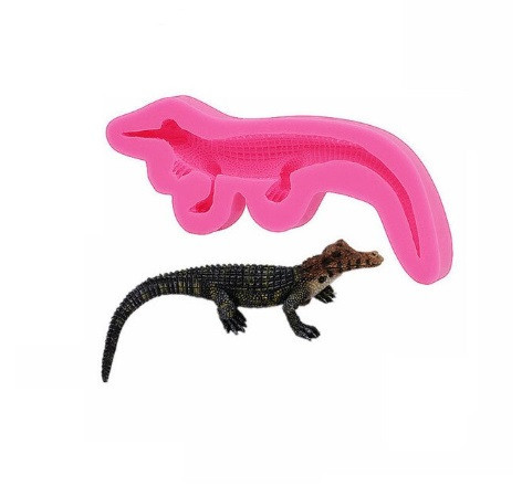 Силиконовая форма Крокодил 37 на 111 мм розовый Киев - изображение 1