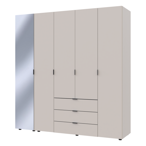 Комплект шкафов для одежды Doros Гелар (2 шт.) 194х49,5х203,4 см Зеркало/Кашемир (DRS-011260) Львов