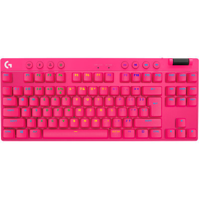 Клавиатура Logitech G PRO X TKL Lightspeed Tactile USB UA Magenta (920-012159) Винница - изображение 1