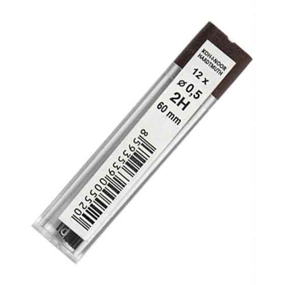Грифель для механического карандаша Koh-i-Noor 4152.2H, 0.5 мм, 12шт (415202H005PK) Винница