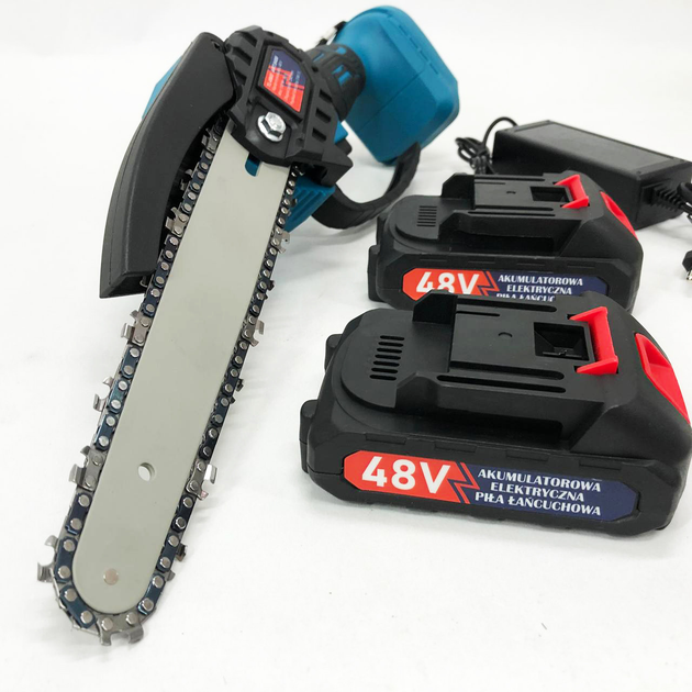 Міні пила акумуляторна ланцюгова Chain Saw 6" TL-0600 + 2АКБ 21V + зарядне + ланцюг + бокс Вінниця - фото 7