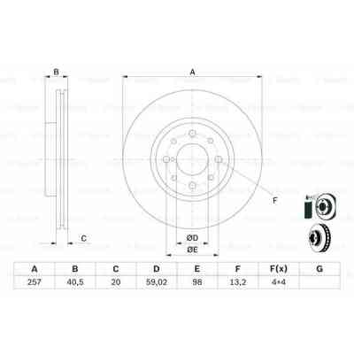Гальмівний диск Bosch 0 986 478 515 Вінниця