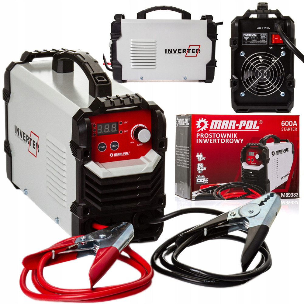 Пуско-зарядний пристрій з функцією зарядки та запуску двигуна 12/24 В Mar-Pol (M89382) Нововолинськ - фото 1