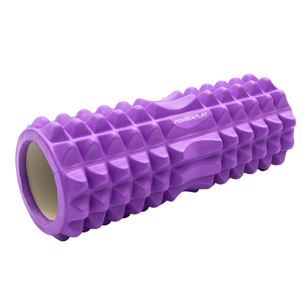 Масажний ролик (роллер) PowerPlay 4405 EVA Massage Roller Фіолетовий (33x12см.) Кам'янське - фото 1