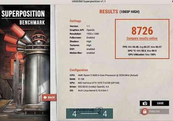 Відеокарта: GeForce 1070Ti 8Gb. MSI Aero. Київ