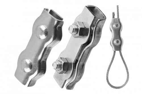 Затискач подвійний Duplex 2 мм оц. (пачка, раза 50 шт.) APRO Рівне