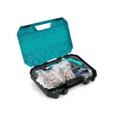 Гвоздезабиватель Voltronic YT40286 для пироксилиновых гвоздей 7,3мм+200 гвоздей 7,3мм, защитные очки, кейс, Green (YT-40286) Винница