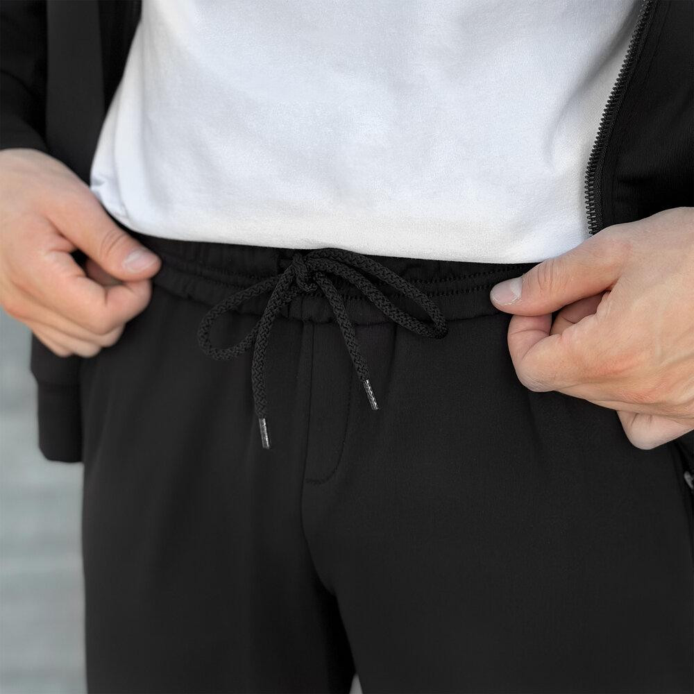 Чоловічий чорний спортивний костюм Pobedov Dollars. Комплект штани та кофта осінній Київ - фото 6