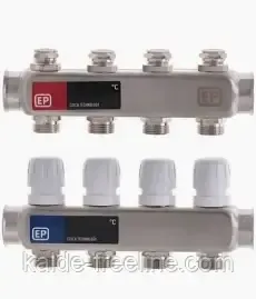 Колектор для опалення "EUROPRODUCT" на 4 контуру (нержавійка)) Харків - фото 1