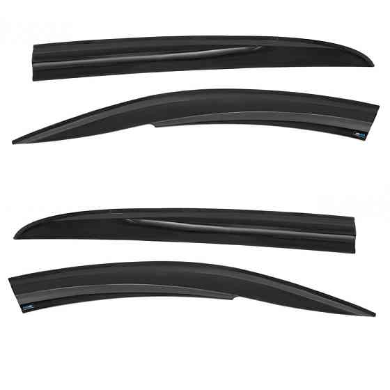 Дефлекторы окон (ветровики) Renault Megane II 2003-2008, 4шт, SunPlex, седан, на скотче Винница