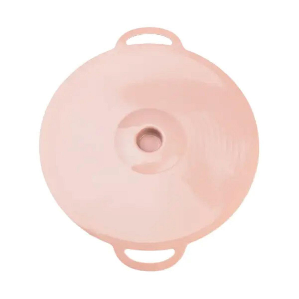 Універсальна багаторазова силіконова кришка 24х20 см, рожева Київ - фото 2