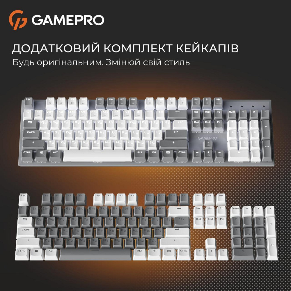 Клавіатура GamePro Genesis Metallic MK144G Outemu Red Swithes USB Gray ( 15438 ) Харків - фото 15