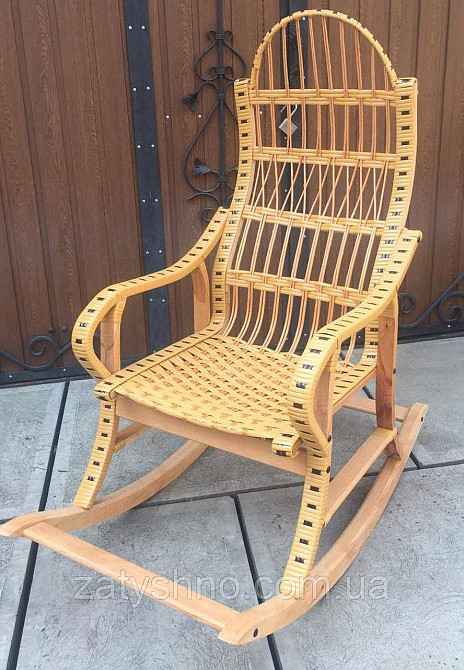 Крісло гойдалка плетене | крісло-гойдалка для відпочинку садова для дачі Київ - фото 6