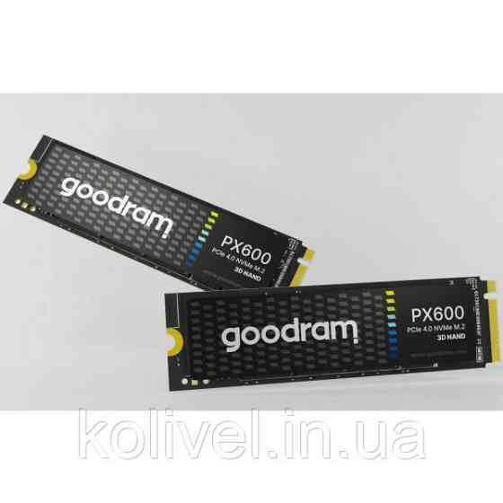 SSD 1Tb GoodRAM PX600 M.2 2280 PCIe NVMe Gen 4x4 3D NAND, Retail (SSDPR-PX600-1K0-80) Киев